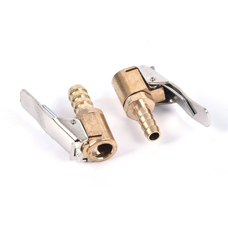 1 x Car Tire Inflator Valve Connector Brass Car Tyre Inflator Valve Connector Air Chuck Tire Clip Lock-on Car Adapter Valve
