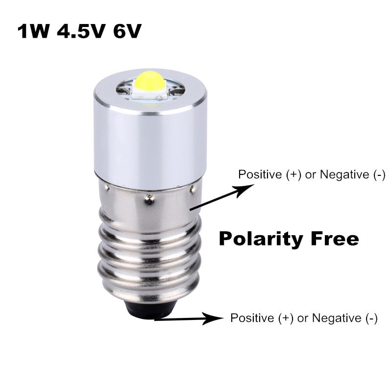E10 LED Upgrade Flashlight Bulb 0.5W 1W Emergency Light Bulbs 3V 4.5V 6V C/D Cell Replace Flashlight Torches Bulb
