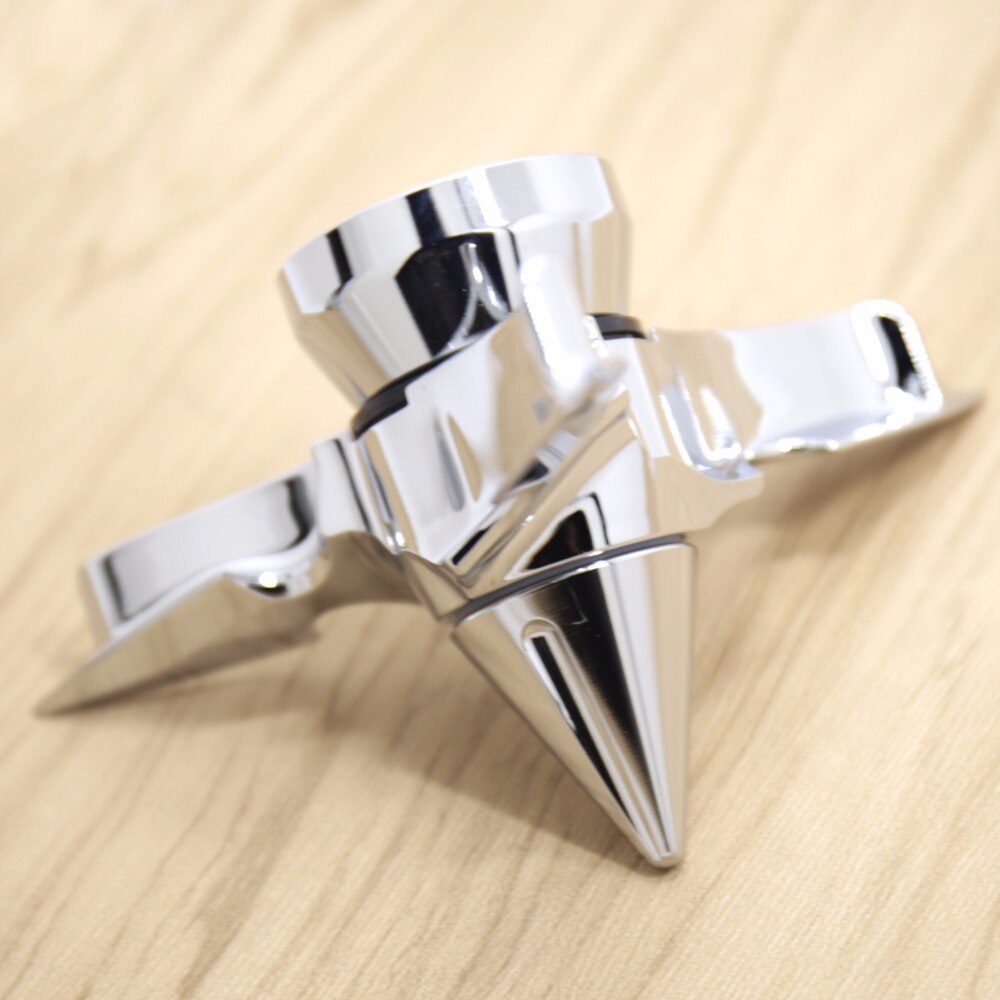 Chrome Spun Blade Spinning Axle Caps Chrome Fit Harley Motorcycle Sportster Road Glides Electra Glides
