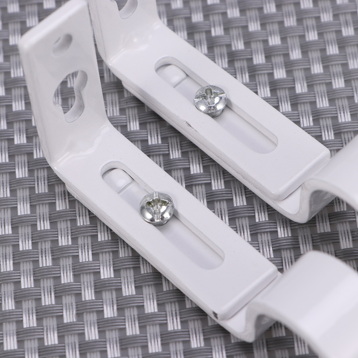 2 stk 18-22mm justerbar dobbelt gardinstang beslag holder gardin draperi stang beslag romersk gardin skinne beslag holder