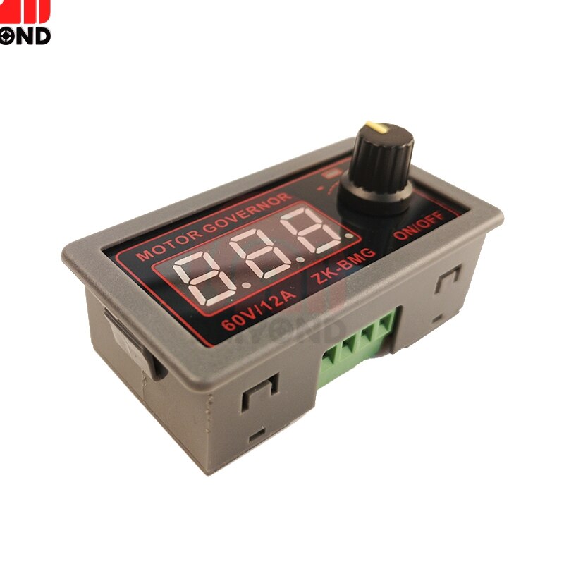 DC 9-60V 12V 24V 12A 20KHz 500W Einstellbare PWM Motor CNC Speed Controller DC Motor Controller Digital Display Gouverneur Schalter