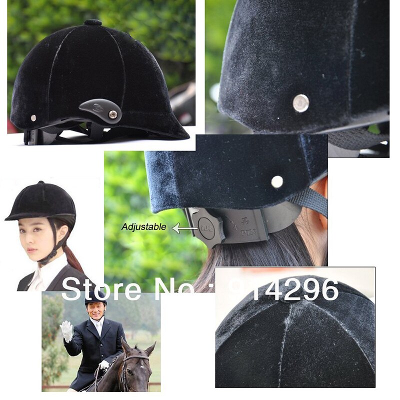 Verstelbare Riding Horse Helm Paardensport Zwarte Helm Paard Hoeden Cap Kan Als Een Vriend Sturen