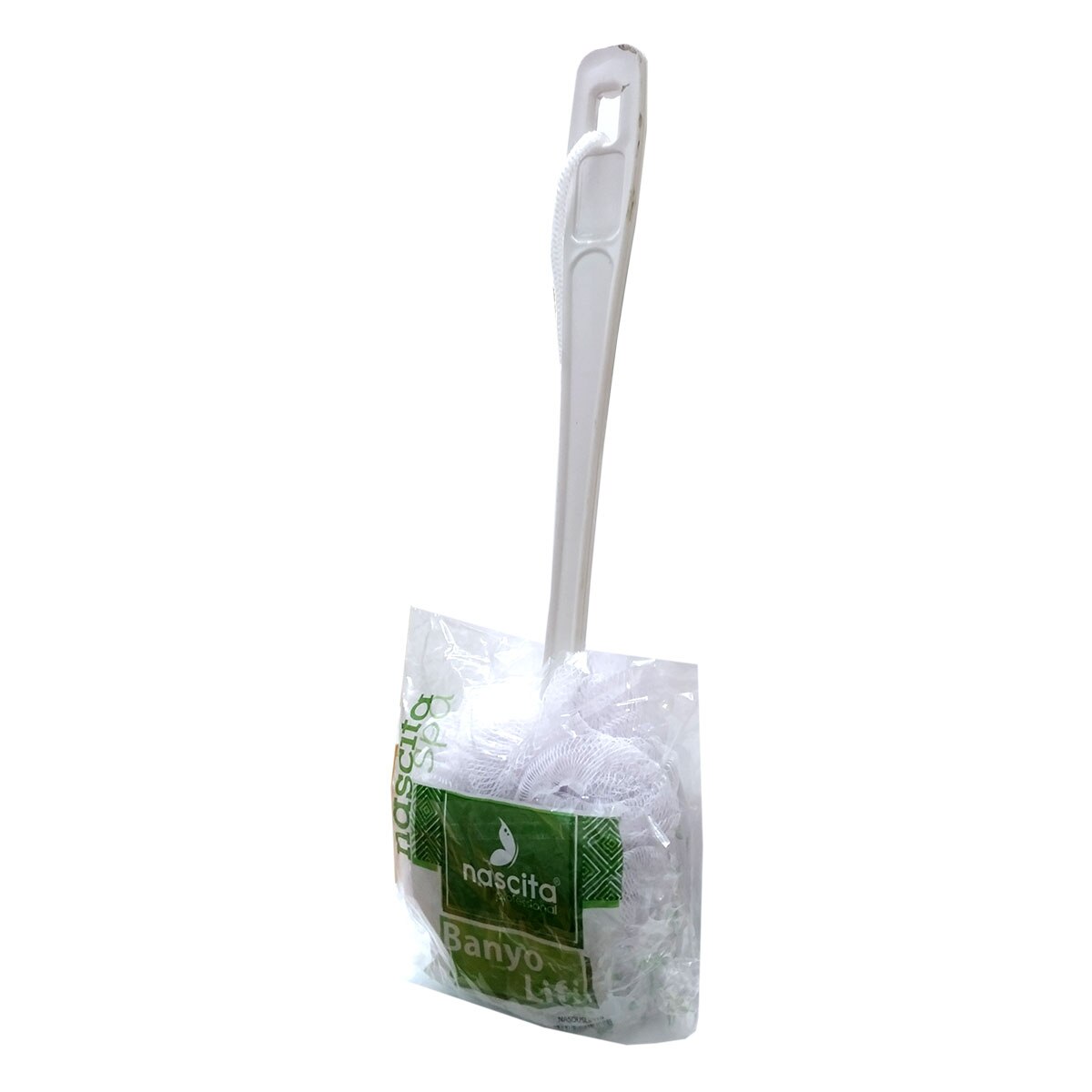 Bath Shower Fiber Handle Gray