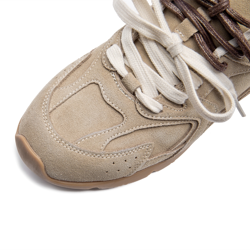 AIYUQI Scarpe da ginnastica da donna 2025 Nuove scarpe da allenamento tedesche antiscivolo per le donne Scarpe da corsa piatte in vera pelle di grandi dimensioni da donna