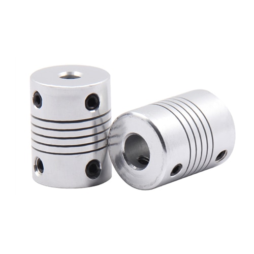 5 Pièces En Alliage D'aluminium 19x25mm CNC Moteur Flexible Coupleur D'axe de Mâchoire Accouplement 3mm/4mm/5mm/6mm/6.35mm/8mm/10mm