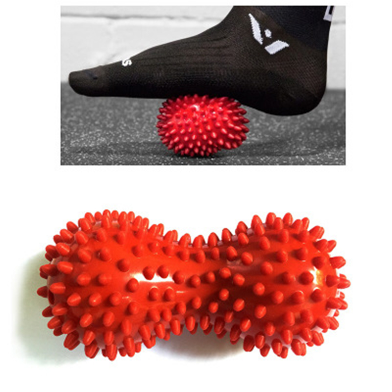 Peanut Massage Ball Spiky Trigger Point Relief Muscle Pain Stress Therapy Health Care Foot Hand Gym Relex Apparatus Soft Fitness