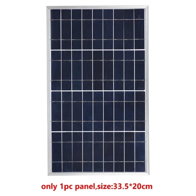 Outdoor Zonnepaneel 600W 12V Polykristallijne USB Power Draagbare Oplaadbare Zonnecel Zonnegenerator voor Home Verlichting Kamp