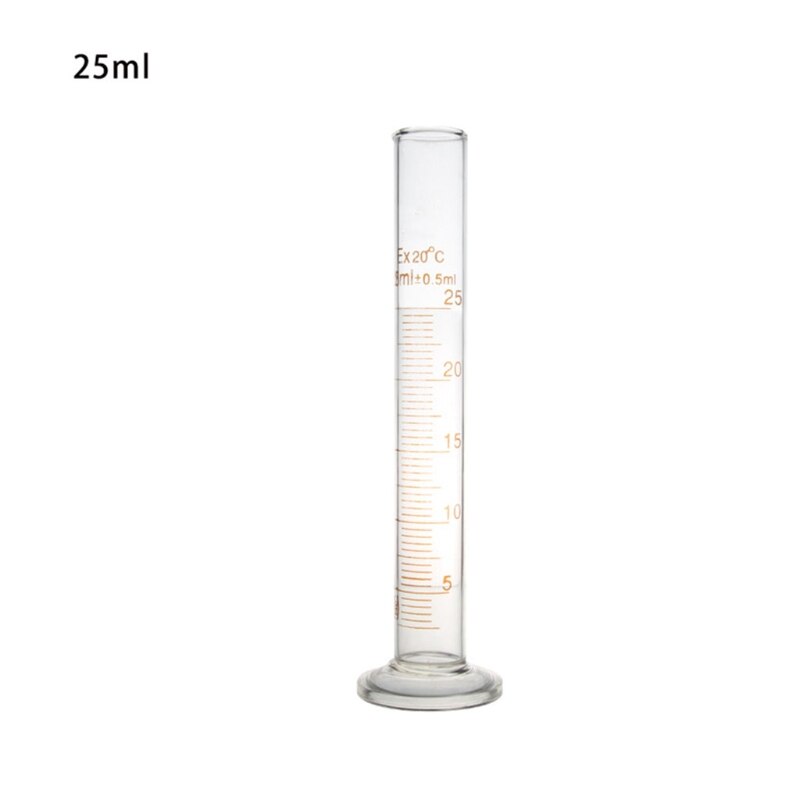 Báscula métrica individual para laboratorio de química, cilindro de medición de vidrio de 100 mL, Compatible con laboratorio de química para el hogar, Au18 21,
