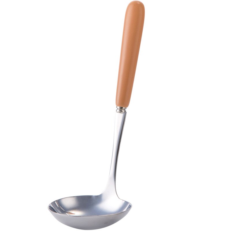 TUUTH Stainless Steel Large Soup Spoon Long Ceramics Handle Soup Spoons Healthy Eco-Friendly Tableware Kitchen Accessories