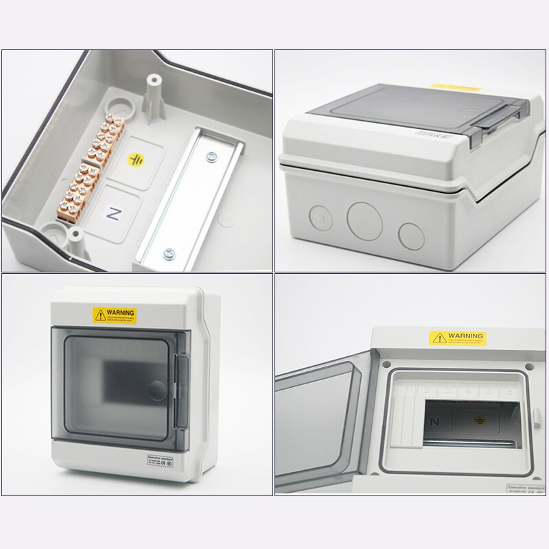 NP Series Waterproof Distribution Air Switch Box 4/6/9/12/18/24 Ways Surface Installation Current Circuit Breaker Wiring Box