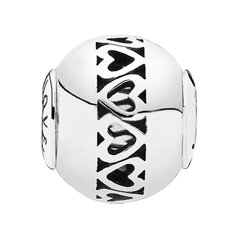 925 Sterling Silver Sensibilità Oro E Incisione Argento del Branello di Fascino Misura Pandora Essenza Braccialetto Gioielli Fai Da Te