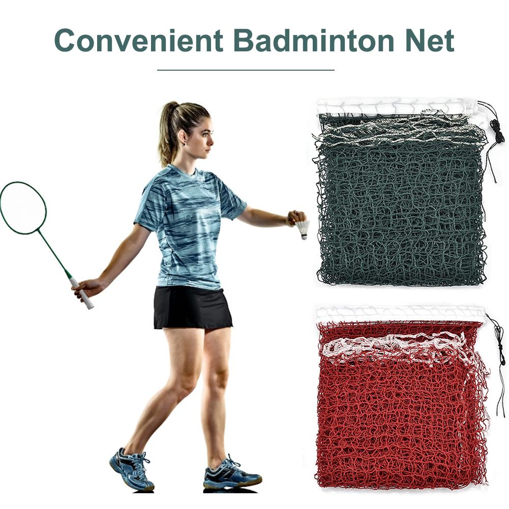 Professionele Draagbare Standaard Gevlochten Badminton Net Sport Training Vierkante Mesh Standaard Gevlochten Badminton Training Tools