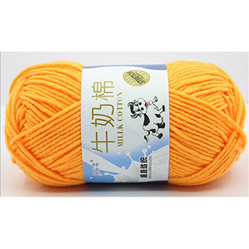 2.5MM lait doux coton doux bébé tricot laine fil épais fibres velours fil à tricoter à la main laine Crochet fil pour bricolage pull: 4