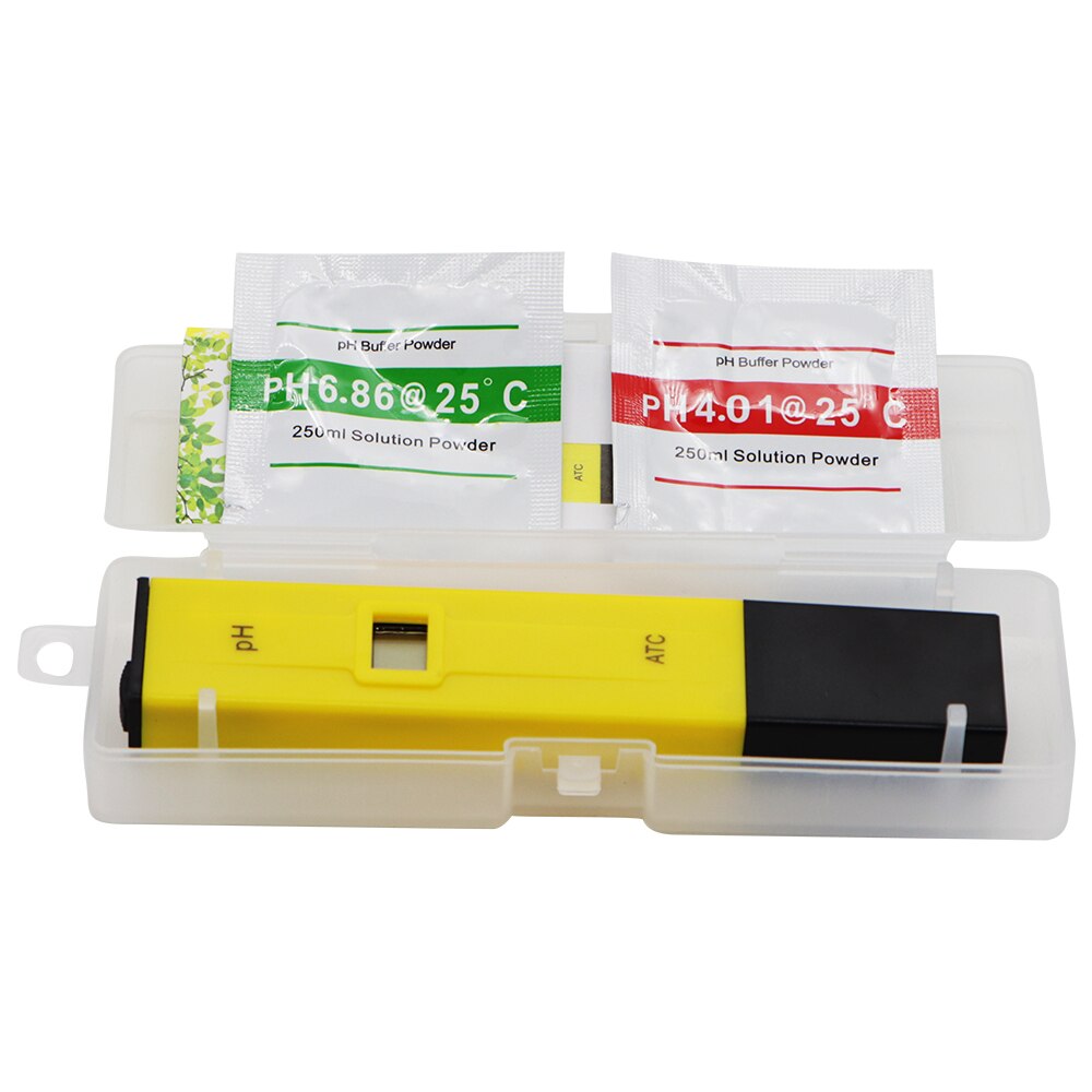 Digital Pocket Pen Water PH Meter Tester Measure Range 0.0-14.0pH Water PH Tester for Drinking Pool and Aquarium: with box