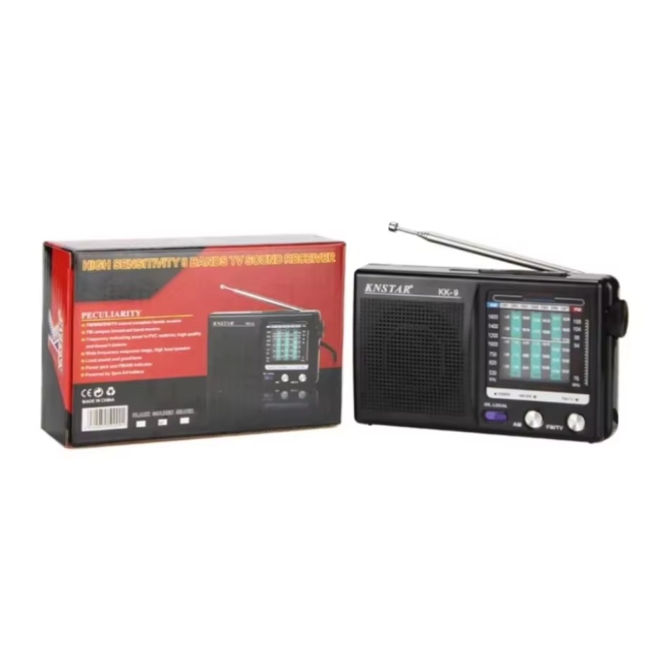 Radio portatile multifunzionale a basso SW AM FM Power Mini Walkman 2 batterie AA Radio stereo esterna per uso domestico in campeggio