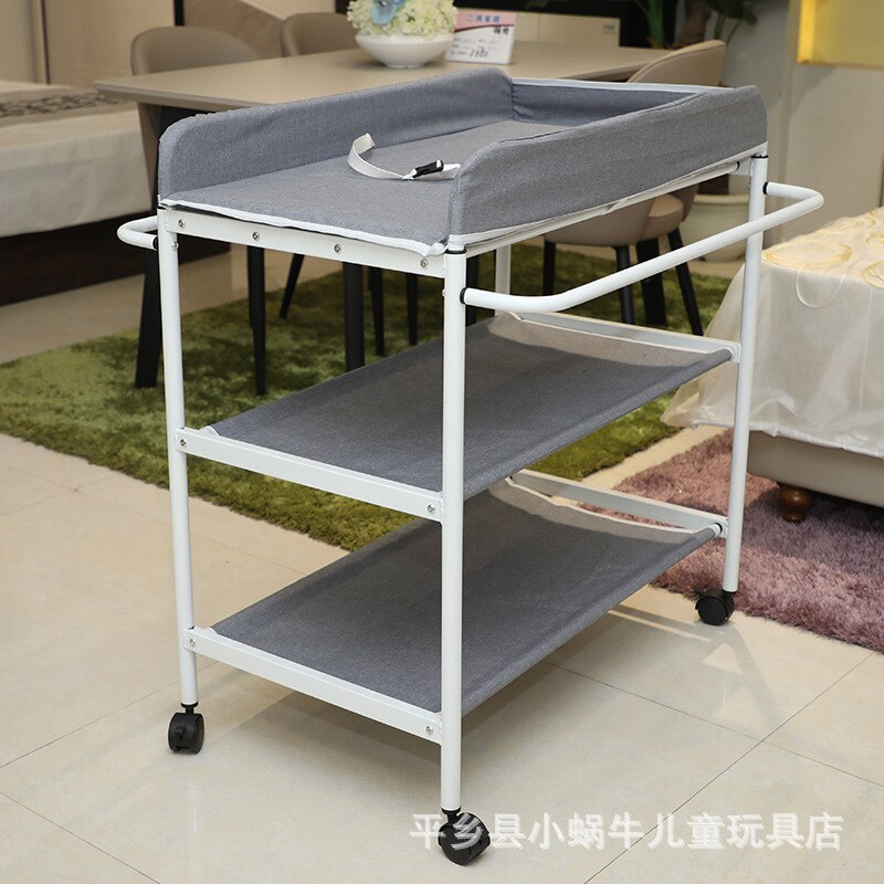 Lazychild Baby Wieg/Cot Baby Luier Veranderende Tafel Kleding Changing Multifunctionele Pasgeboren Baby Care Tafel Opvouwbare Wieg: deep grey and dryer