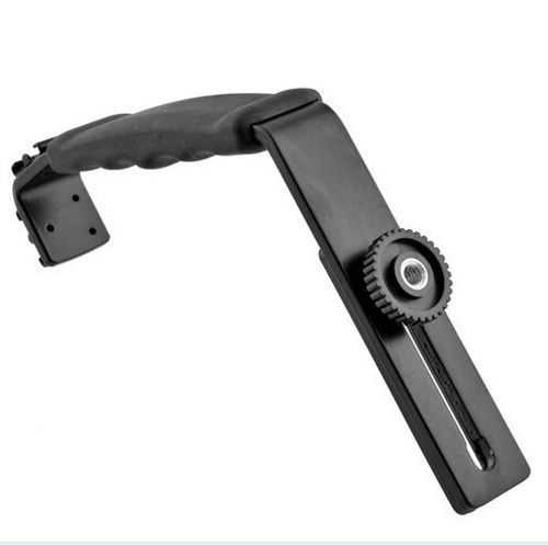 Staffa a L per fotografia pesante con 2 supporti per slitta Flash Standard per treppiede per fotocamera