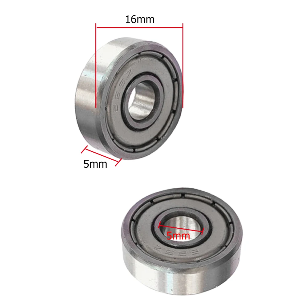 Kugellager 688zz 608zz 623zz 626zz 685zz 607zz Miniatur Lagerbier mit tiefer Mutter für Skateboard-Rolle-3D-Druckerlager: grau / 50 Stücke