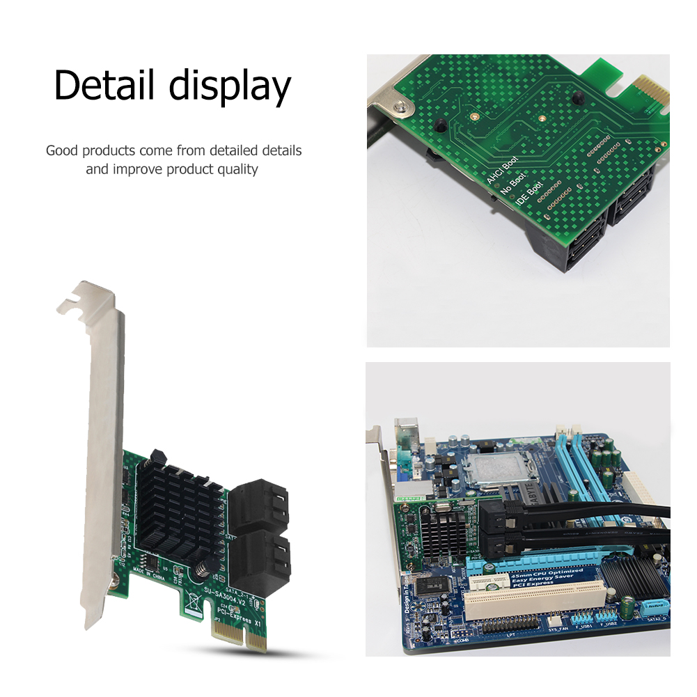 PCI Express Desktop Computer Expansion Extender 4 Port Extender PCI-E X1/X4/X8/X16 6Gbps Converter Card