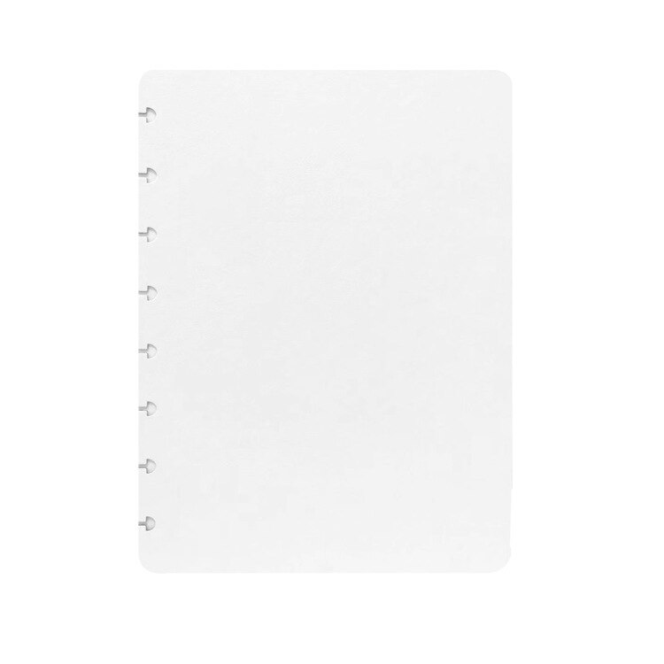 Fromthenon  a5 disc ring discbound notitieboek omslag voor talia happy planner accessoires paddenstoelgat scrapbooking briefpapier: Puur wit