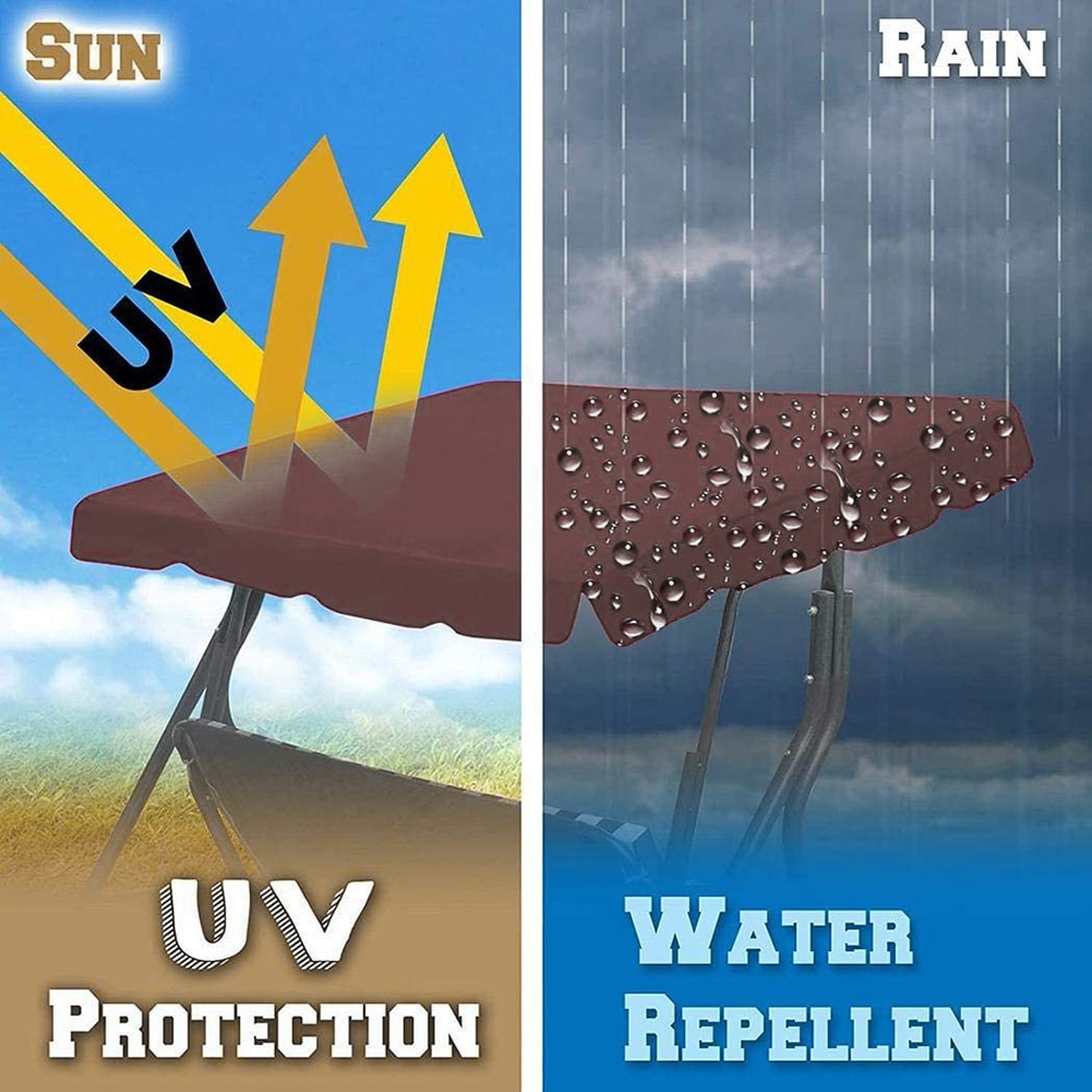 Outdoor Courtyard Swing Canopy Ceiling Cover Sunshade Shelter Waterproof Awning Dust-proof