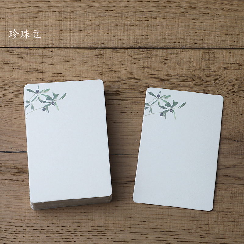 20/50 szt. Puste Kartki DIY 9x5,7cm Kartka robić Notatek Wiadomości Prezent Kartka z Życzeniami Zaproszenie Wzór Kwiatowy Kartki z Papieru kraft Dekoracja Ślubna