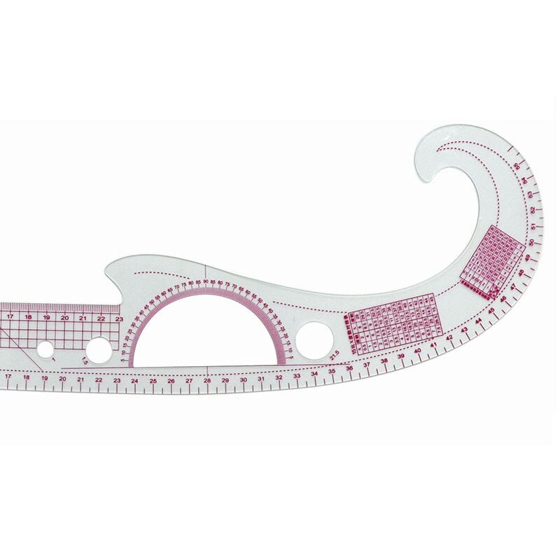 Fransk kurve sysett sy linjal multifunksjonell syverktøy kutte linjal klær prøve metrisk målestokk
