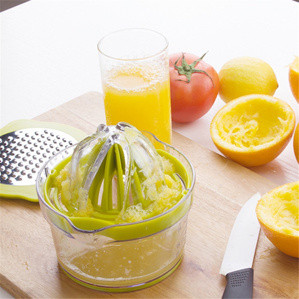 Handmatige Juicer 4 In 1 Multifunctionele Citruspers Oranje Citrus Juicer Met-In Maatbeker Groente Fruit Juicer