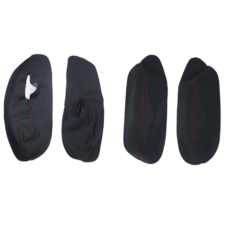 Cubierta de microfibra para reposabrazos de puerta de Volkswagen, panel adhesivo enbellecedor para apoyabrazos de VW Golf 4 MK4 Bora Jetta 1999 – 2005, solo modelos de 3 puertas