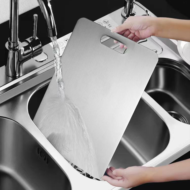 Panneau et planche à découper en acier inoxydable 316, planche à découper épaisse Double face pour la cuisine et la maison, bloc de pâte à pétrir