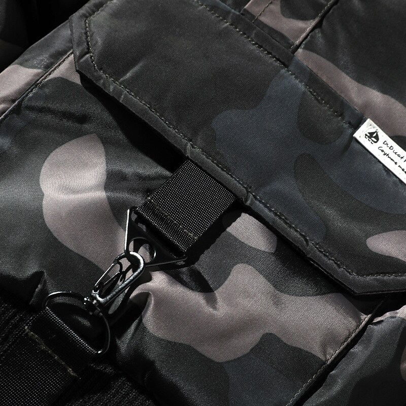 Vinterjacka herr kamouflage casual tjock varm parka manlig päls huva street style camo lös herr överrock abz 95