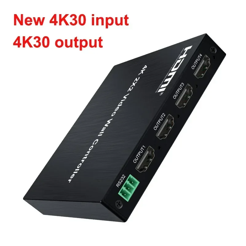 4K@30hz 2x2 DVI HDMI Video Wall Controller Multi-screen Splicing Box 1080P@60hz 1x2 1x3 1x4 4x1 1 To 2 3 4 TV Splicer Processor: WHITE