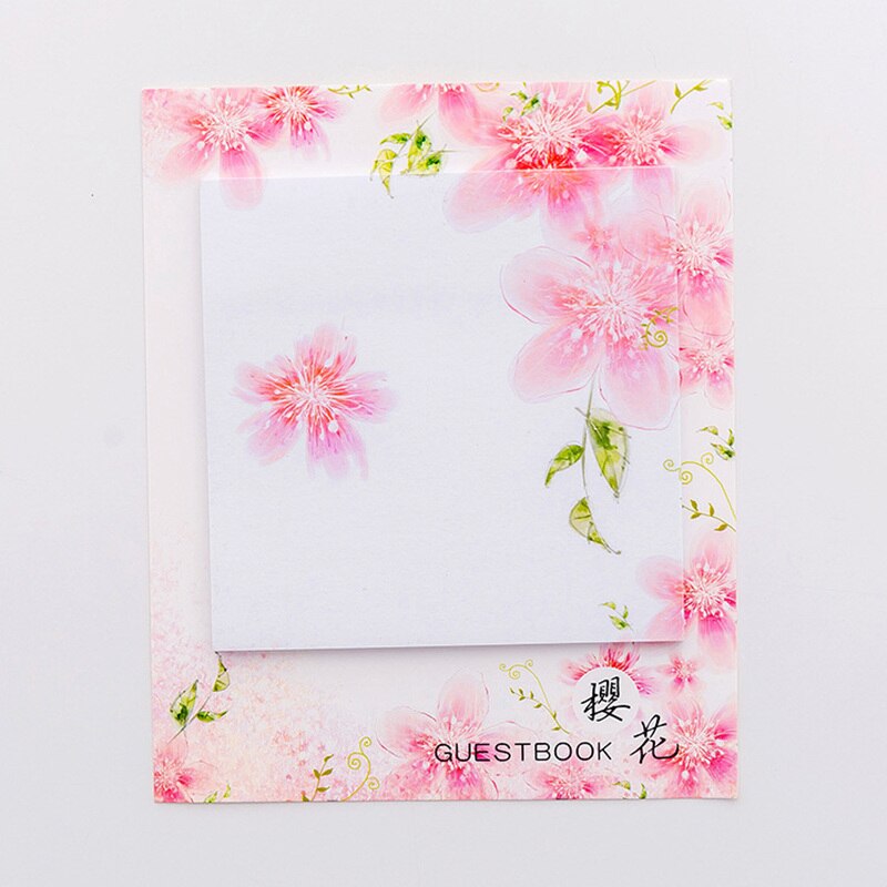 8 Pcs Sakura Sticky Note Kersenbloesem Bloem Memo Pad Post Dagboek Planner Marker Het Gastenboek Kantoor Schoolbenodigdheden F024
