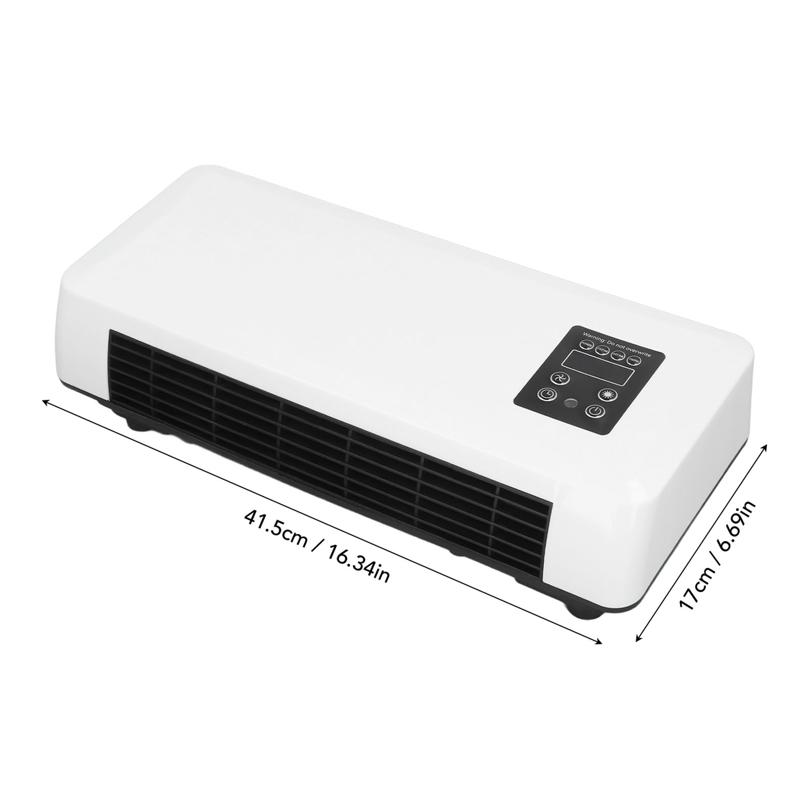 Wandgemonteerde airconditioner/verwarming met instelbare twee standen, draagbaar touchscreen, geschikt voor kantoor en slaapkamer.