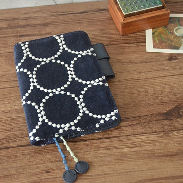 Cute Embroidery Soft Cloth Cover For Standard A5/A6 Fitted Paper Book 1 Piece