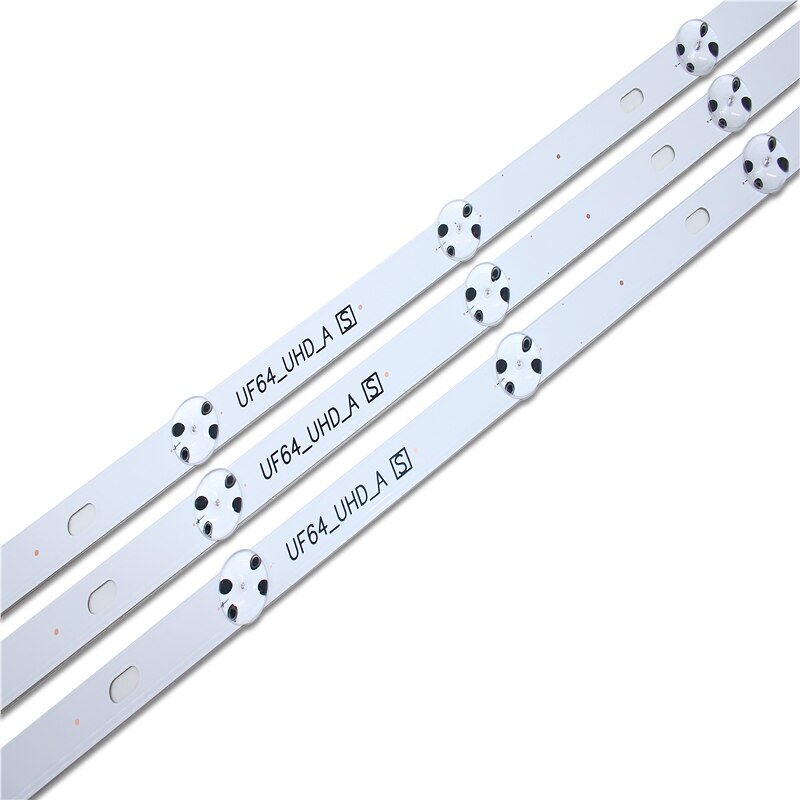 Neue Bausatz 3 Stck 8LED 850mm LED-hintergrundbeleuchtung streifen für LG 43UH6030 43UF640 UF64_UHD_A 43LH60FHD 43UF6407 43UH610V 43UH619V 43UH603V