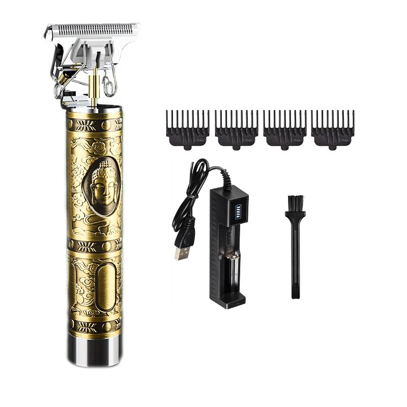 Vgr usb oppladbart hårhårklipper elektrisk hårtrimmer trådløs barbermaskin til menn barberhårskjæremaskin: Ty -01