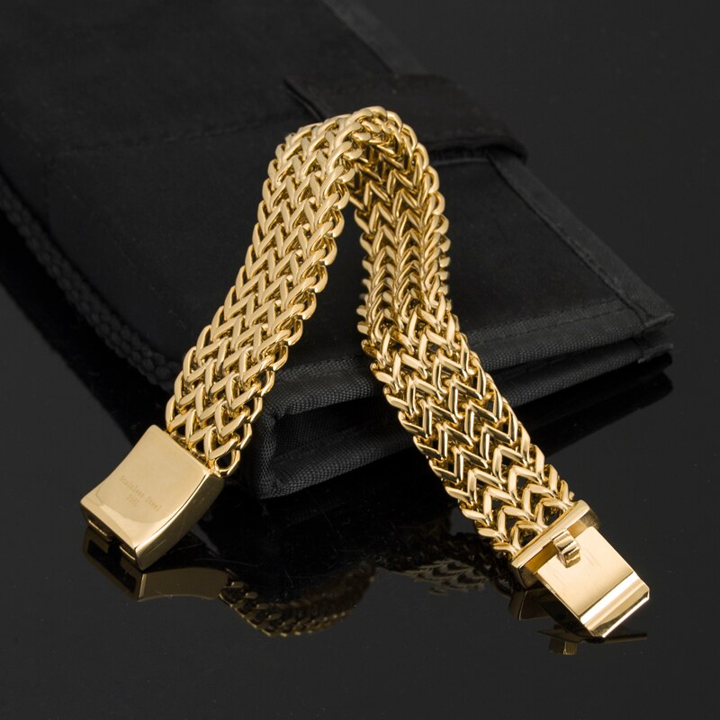 Bracelet de rappeur DJ pour hommes, bijoux de luxe, couleur or, en acier inoxydable, dubaï, à portée de main, accessoires, 8.7, 9.4, 2022