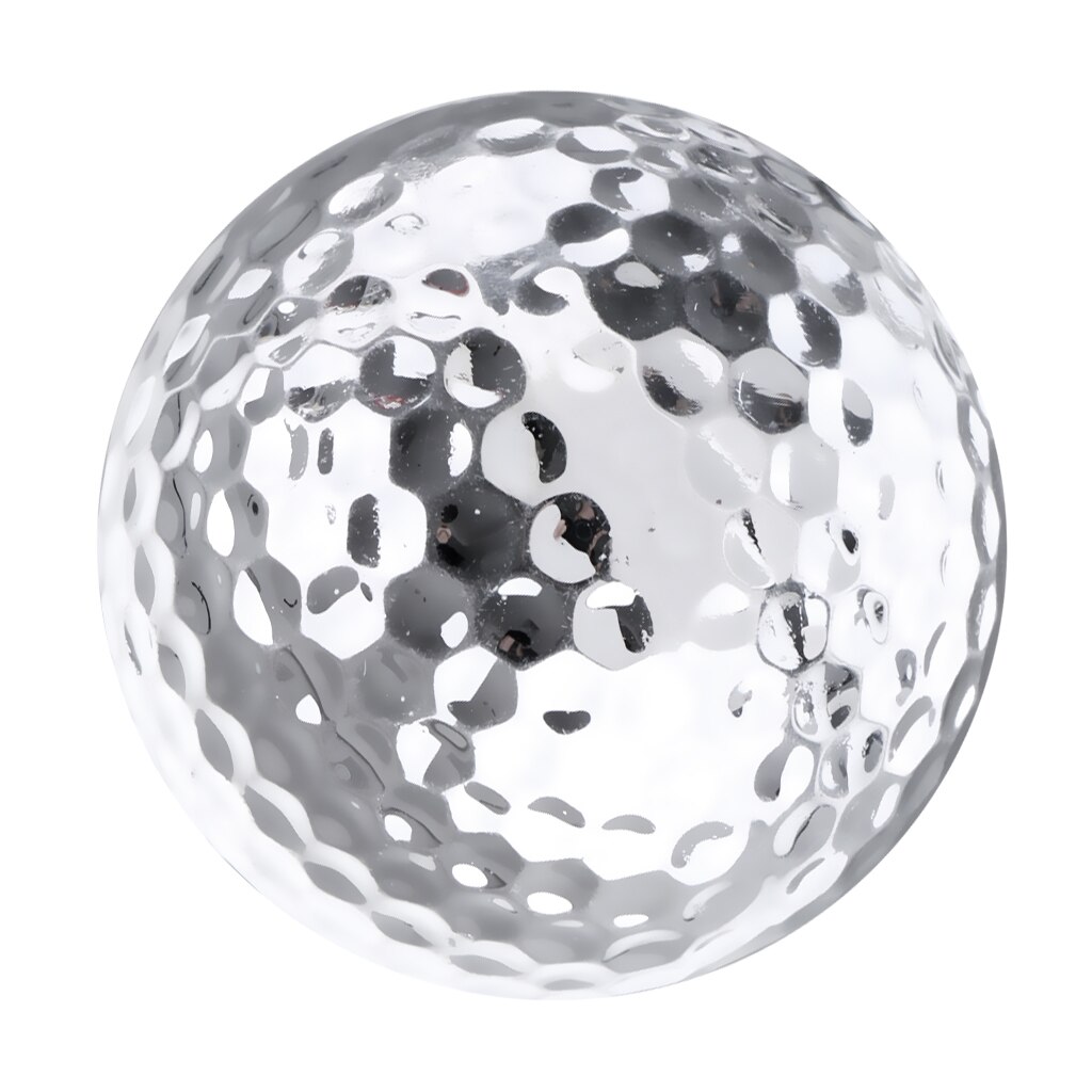 Practice Golf Balls Two Piece Balls For Golf Training Practice, Silver, 1 Piece