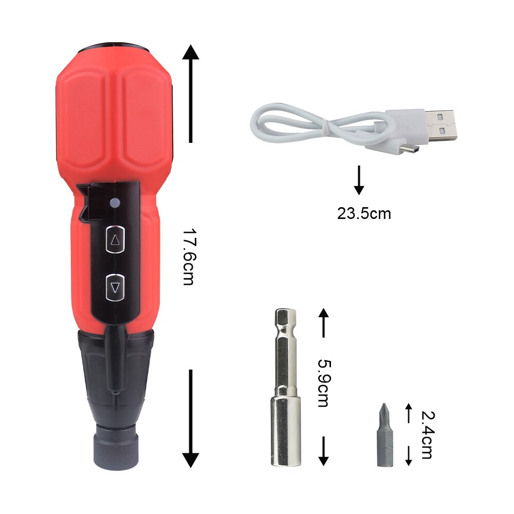 3.6V Mini Elektrische Schroevendraaier Draadloze Oplaadbare Magnetische Bat Schroevendraaier Bit Set Voor Schroevendraaiers Power Tools