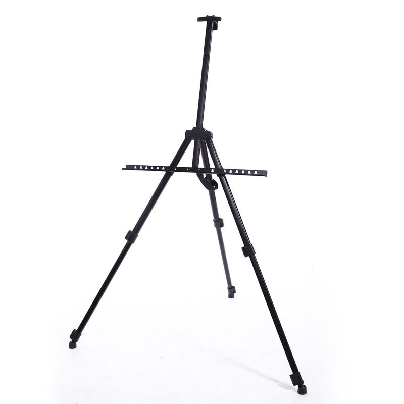 VIDETOL 2 stuks ezelstandaard, 160 cm, opvouwbare ezelstandaard, draagbare schildersezelstandaard, wit, voor schilderen, schildersdoek VIDETOL 2 stuks ezelstandaard, 160 cm, opvouwbare ezelstandaard, draagbare schildersezelstandaard, wit, voor schilderen, schildersdoek