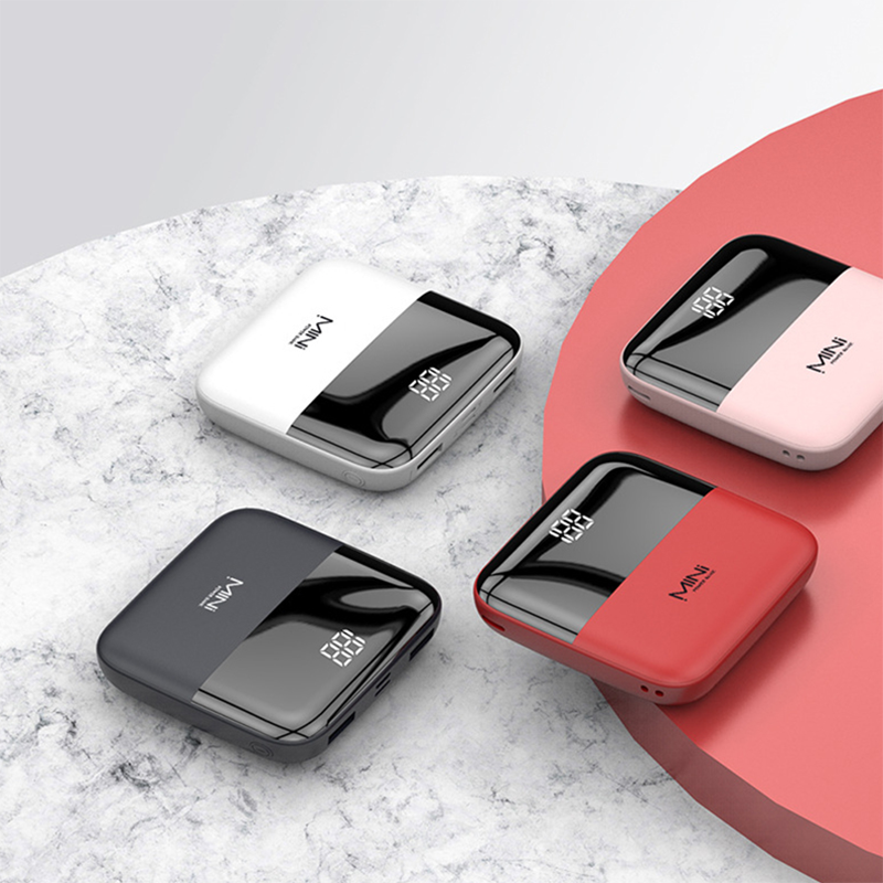 Mini Power Bank 10000 Mah Quick Charge Dual Usb Snelle Output Mirco Usb Tpye-C Externe Batterij Draagbare Snelle lading Powerbank