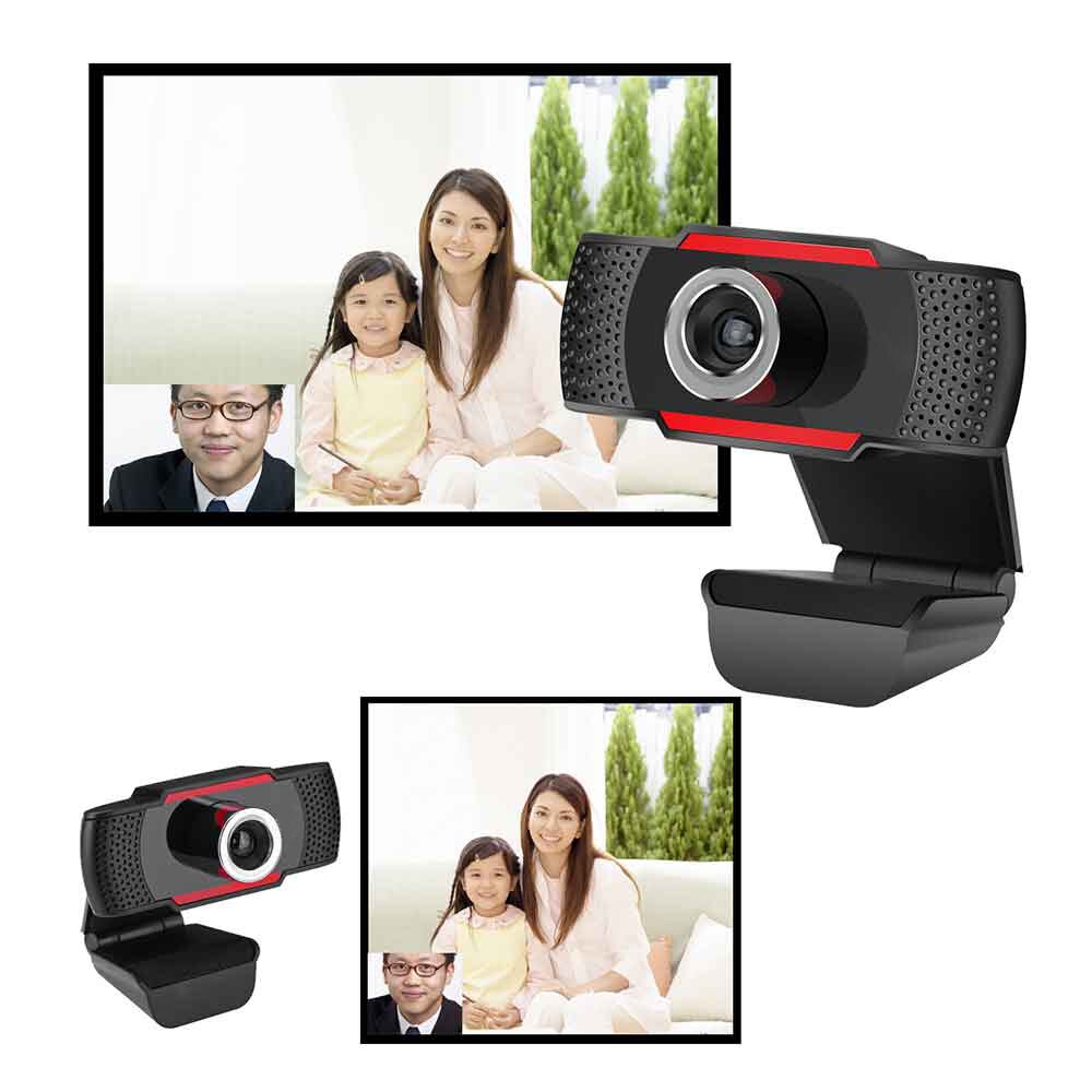 S80 HD Webcam rotatif 720P ordinateur caméra appel vidéo et enregistrement avec Microphone insonorisant pince sur le Style pour PC