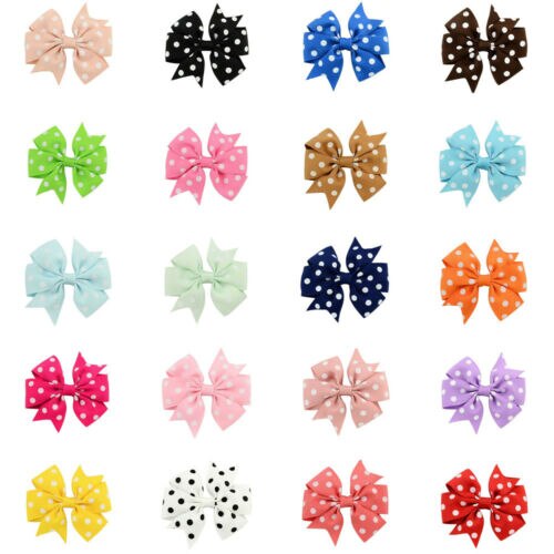3 zoll Polka Dot Ripsband Haar Bögen Alligator Clip Kinder Mädchen Bowknot Haarnadel Headwear Haar Accessorises OEM & ODM