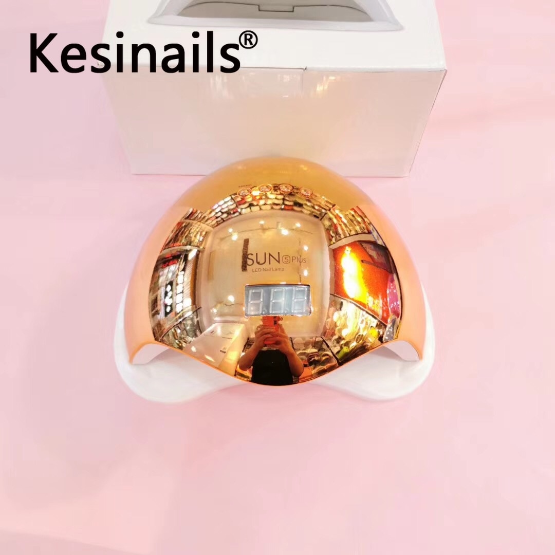 SUN5 48W Dual lámpara de uñas LED UV secador de uñas de Gel polaco Luz de curado con fondo 30s/60s temporizador pantalla LCD