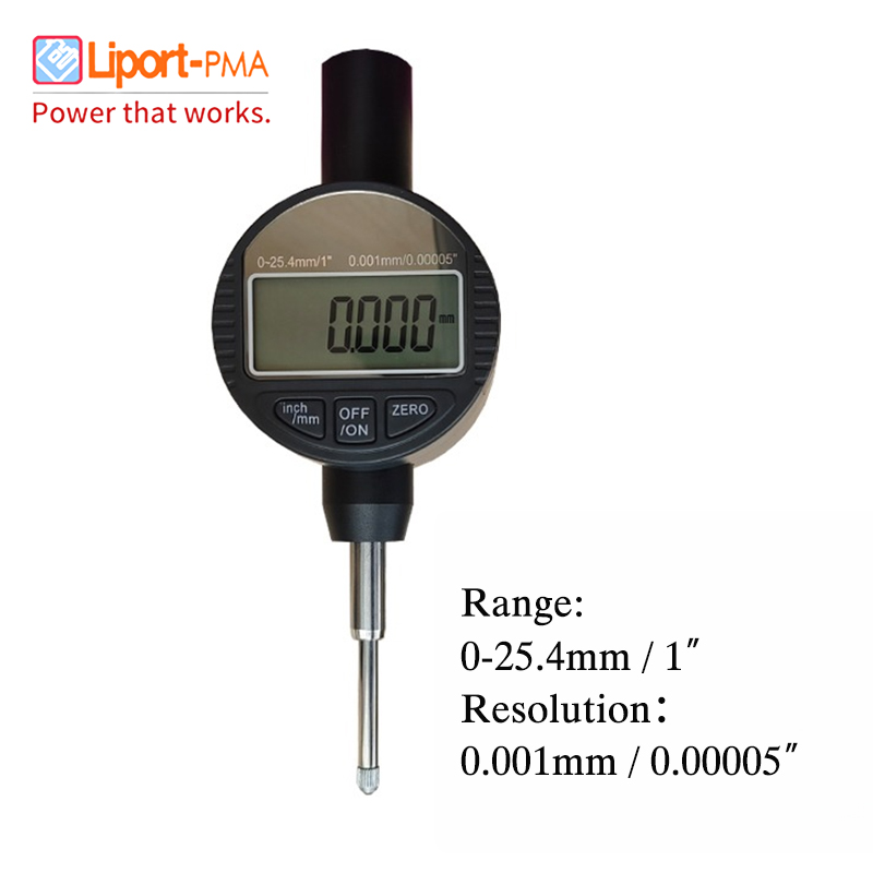 Range 0-12.7mm 0-25.4mm 0-50.8mm High Precision Digital Dial Indicators Digital Micron Indicator Gauge Micrometer Gauge Tool: green