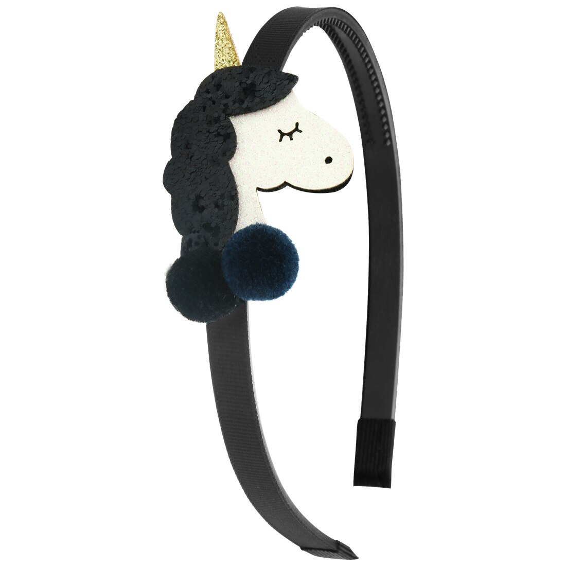 Diadema de unicornio brillante XIMA, 1 pieza, diadema de plástico para niñas, accesorios para el cabello para niños, horquillas de unicornio para el cabello, suministros para fiestas: 2