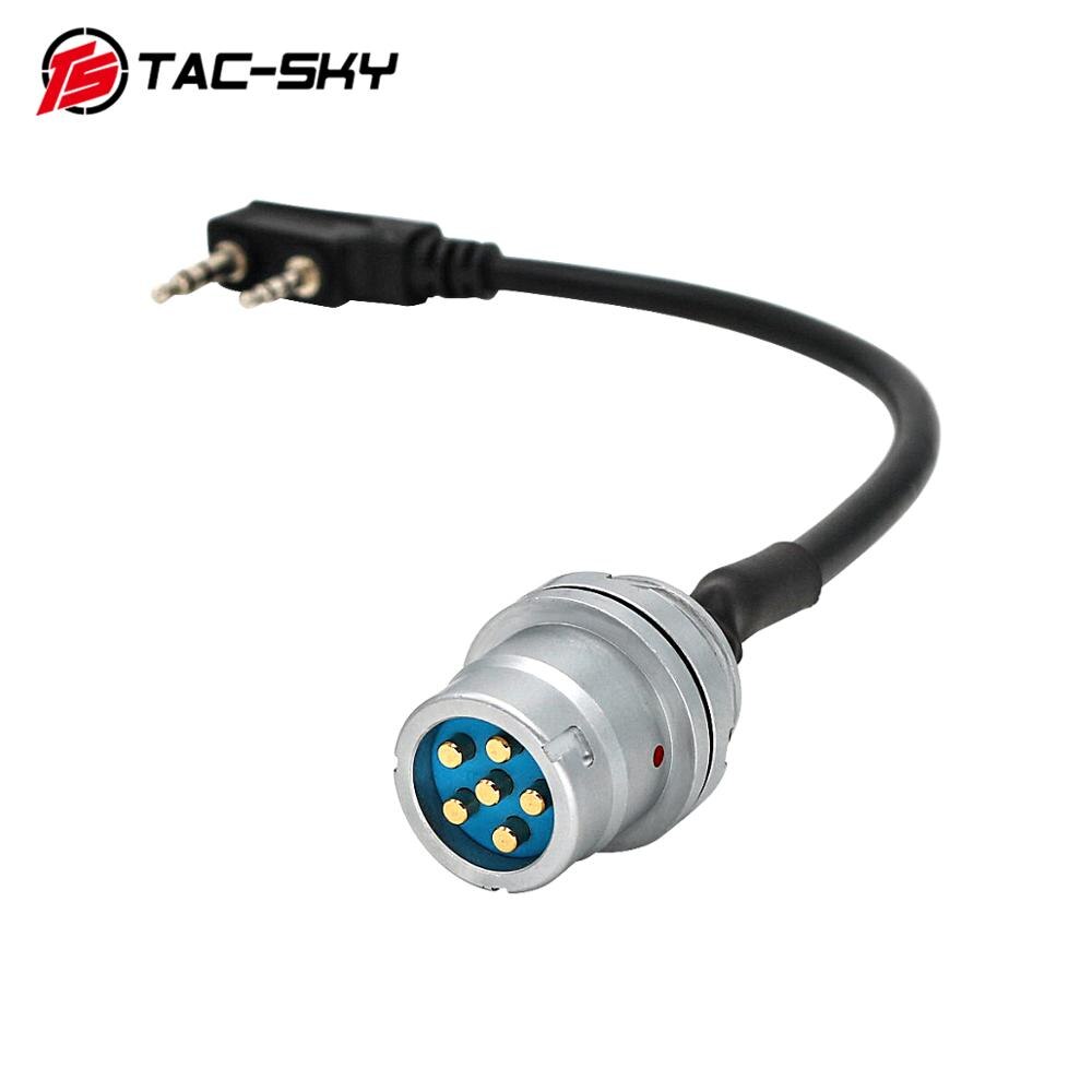 TAC-SKY AN/PRC 148 152 152A walkie-talkie DIY conector U 283 U-283/U adaptador de enchufe de 6 pines a kenwood: Default Title