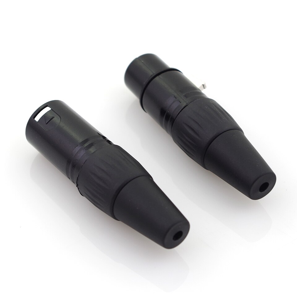20 pièces fiches xlr mâle et femelle de , pieds plaqués or en cuivre pur, tête de soudage à connecteur xlr style neutrik à 3 broches