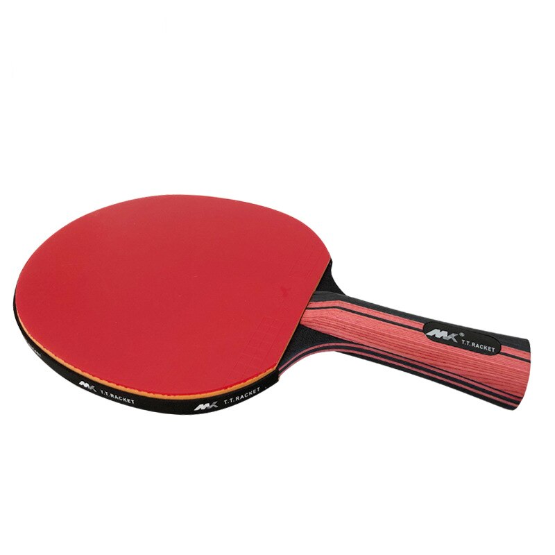 7Ply Pure Wood Carbon Table Tennis Racket Double Face Pimples-in Sticky Rubber 6 Star Ping Pong Paddle Bat 1 racket+3 ball+1 bag